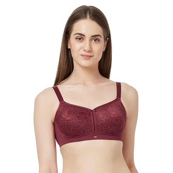 SOIE Comfort Fit Bra – Women’s Full Coverage, Non-Padded & Non-Wired